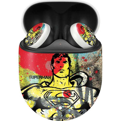 DC Comics Superman Color Splatter Google Pixel Buds Skin